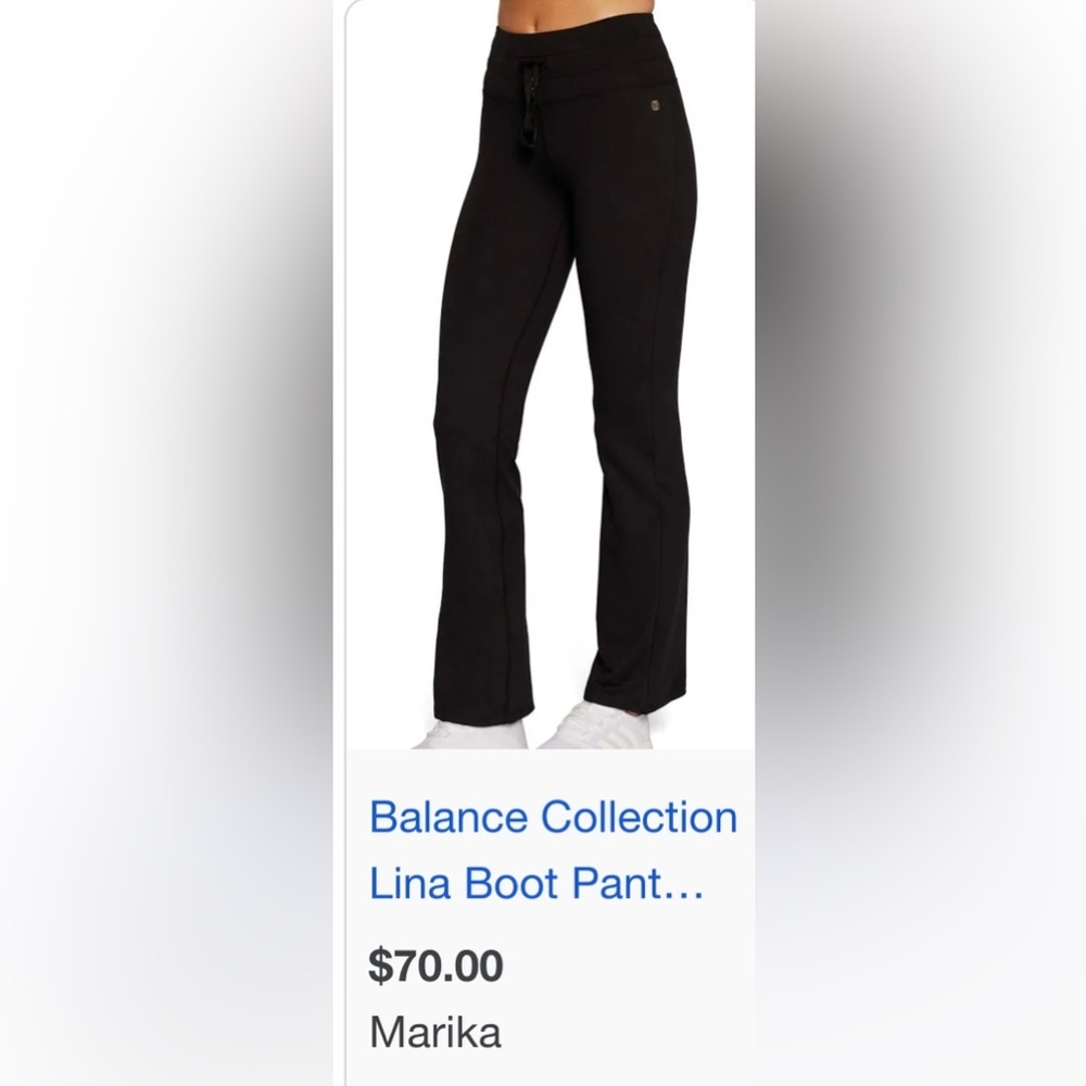 Balance Collection Women's Black High Rise Bootcut Pant, stretchy, new - Picture 13 of 13